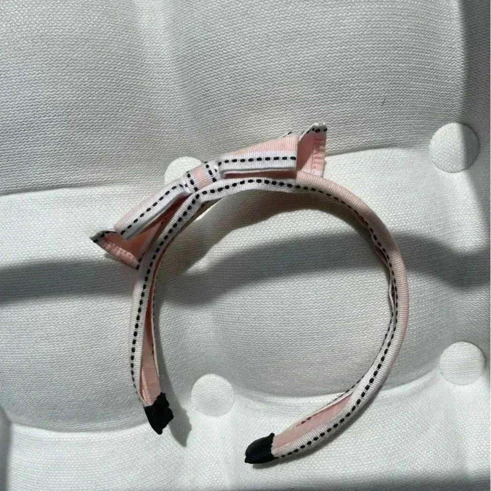 [Janie and Jack] Toddler Pink and White Bow Headband